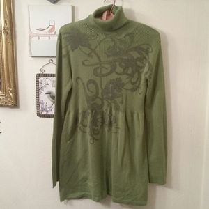 One World turtleneck dress/ tunic /top, M